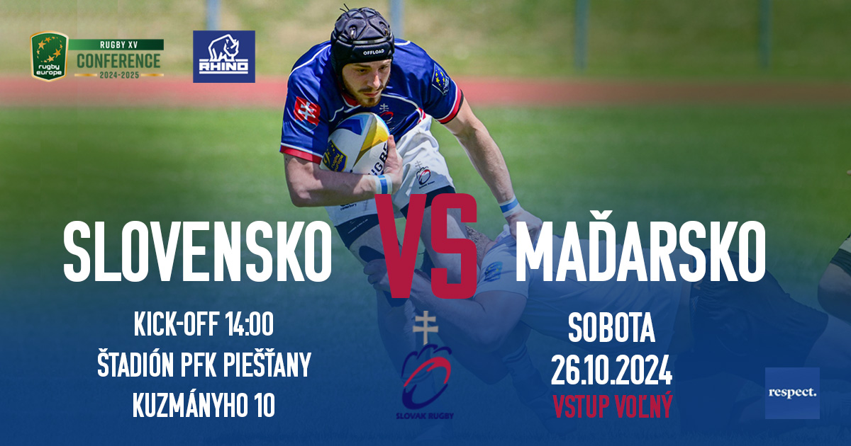 Pozvánka rugby Slovensko Maďarsko