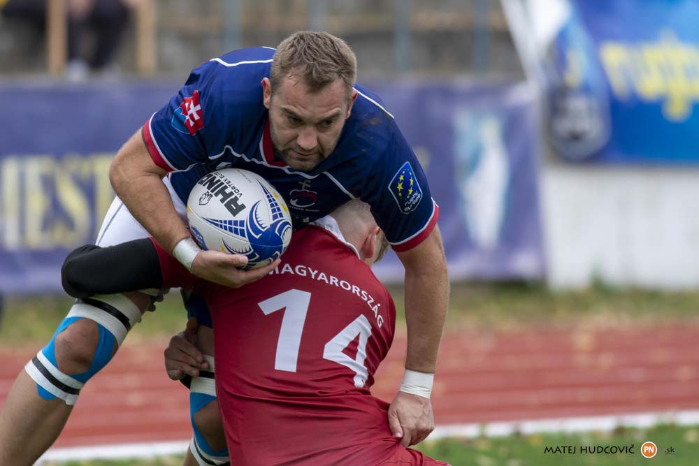 Slovensko vs Maďarsko zápas v rámci Rugby Europe Conference na Futbalovom štadióne v Piešťanoch