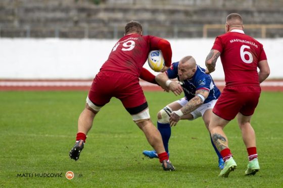 Slovensko vs Maďarsko zápas v rámci Rugby Europe Conference  na Futbalovom štadióne v Piešťanoch