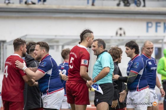 Slovensko vs Maďarsko zápas v rámci Rugby Europe Conference  na Futbalovom štadióne v Piešťanoch