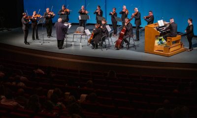 Slovenský komorný orchester pod vedením Ewalda Danela a organista Daniel Gabčo