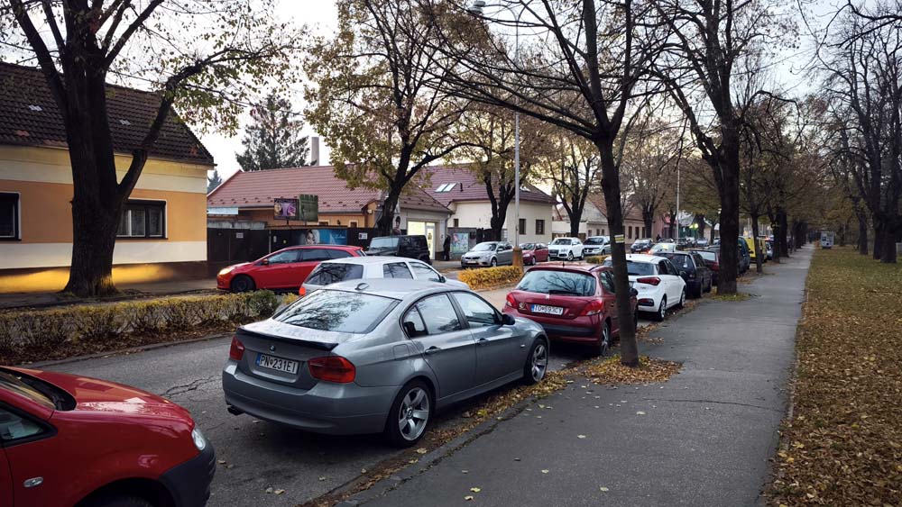 Parkovanie Staničná ulica Piešťany