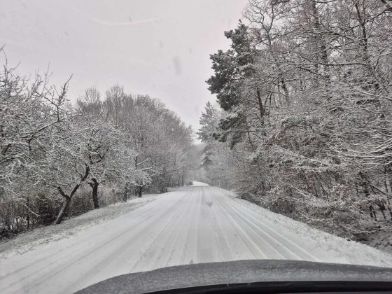 Zasnežená cesta 