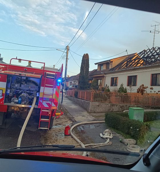 Požiar rodinného domu Trebatice